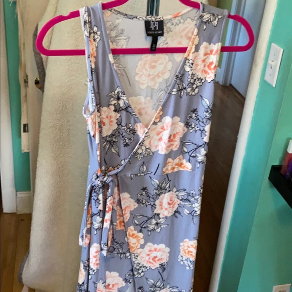 Wrap around maxi dress